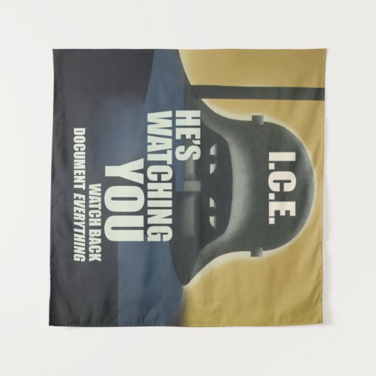 He's Watching You 2026 Wandkleed (Voorkant (horizontaal))