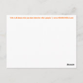 HESONWHEELS Post Kaart (Achterkant)