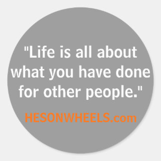HESONWHEELS quote Stickers zonder onthouden