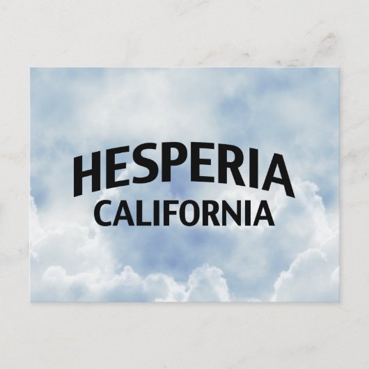 Hesperia California Briefkaart (Voorkant)