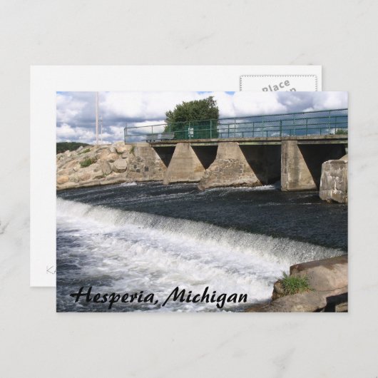 Hesperia Dam Briefkaart (Voorkant / Achterkant)