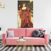 Hesperia (door Frank Dicksee) Canvas Afdruk (Insitu (Woonkamer))