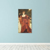 Hesperia (door Frank Dicksee) Canvas Afdruk (Insitu (Houten vloer))