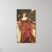 Hesperia (door Frank Dicksee) Canvas Afdruk (Voorkant)