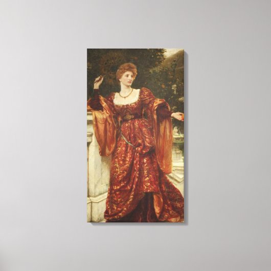 Hesperia (door Frank Dicksee) Canvas Afdruk (Voorkant)