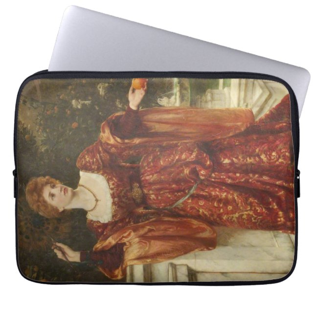 Hesperia (door Frank Dicksee) Laptop Sleeve (Voorkant)