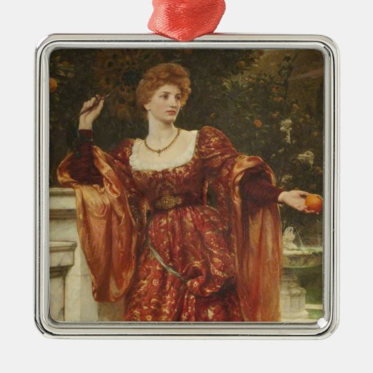 Hesperia (door Frank Dicksee) Metalen Ornament (Voorkant)