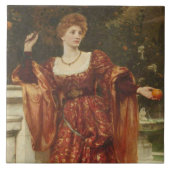 Hesperia (door Frank Dicksee) Tegeltje (Voorkant)