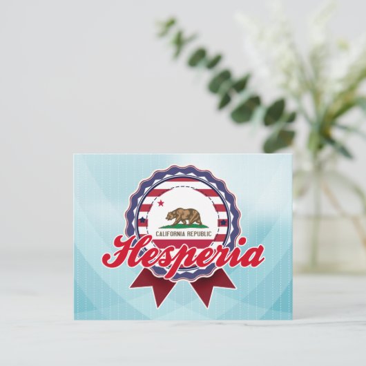 Hesperie, CA Briefkaart (Staand voorkant)