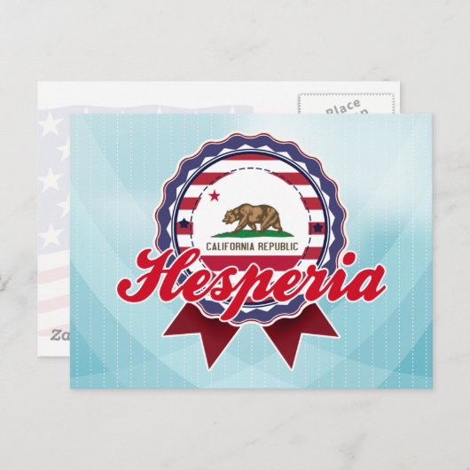 Hesperie, CA Briefkaart (Voorkant / Achterkant)