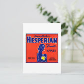 Hesperische vruchten appels briefkaart (Staand voorkant)