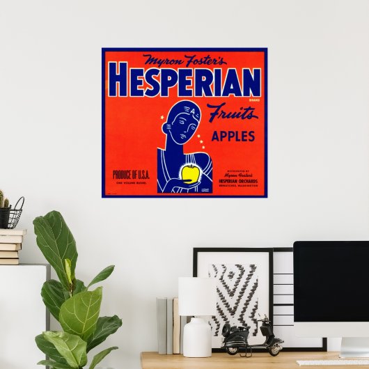 Hesperische vruchten appels poster (Thuiskantoor)