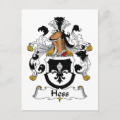Hess Family Crest Briefkaart (Voorkant)