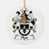 Hess Family Crest Keramisch Ornament (Voorkant)