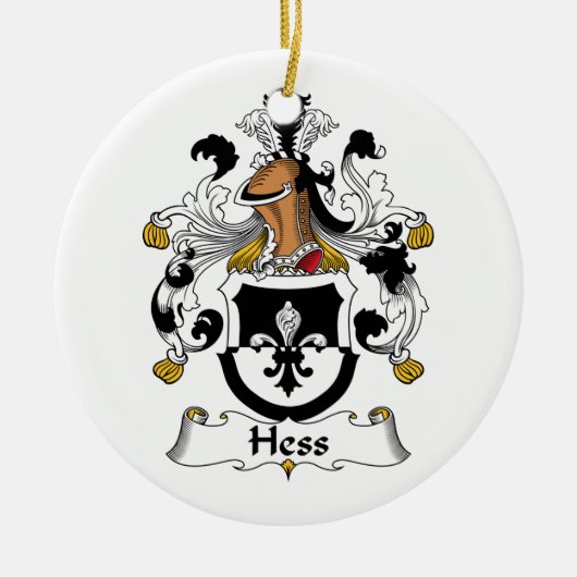 Hess Family Crest Keramisch Ornament (Voorkant)