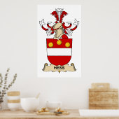 Hess Family Crest Poster (Keuken)