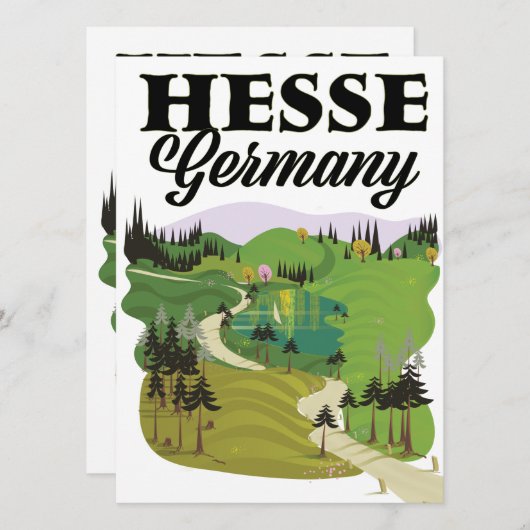 Hesse Germany Travel poster (Voorkant / Achterkant)