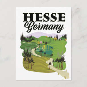 Hesse Germany Travel poster Briefkaart