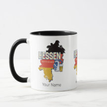 Hessen Duitsland Retro State Kaart  Jug Souvenir