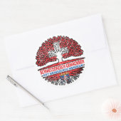 Hessen Hessisch Schweizer Schweiz Baum Wurzel Ronde Sticker (Envelop)