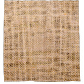 Hessian sackcloth burlap woven texture background; douchegordijn (Voorkant)