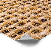 Hessian sackcloth burlap woven texture background; poster (Hoek)