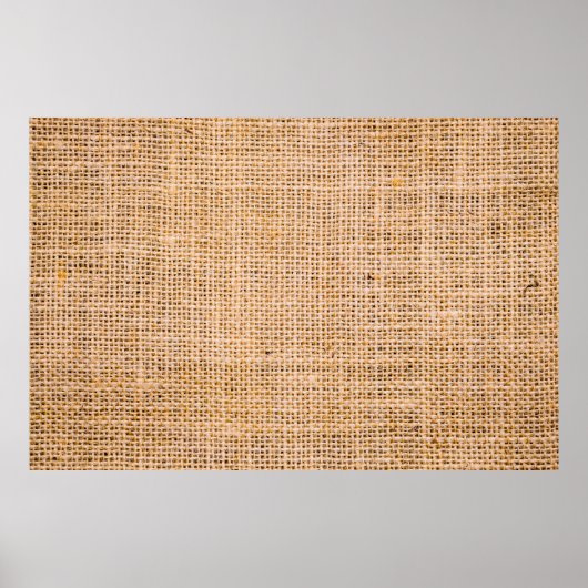 Hessian sackcloth burlap woven texture background; poster (Voorkant)