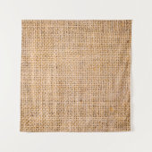 Hessian sackcloth burlap woven texture background, wandkleed (Voorkant (horizontaal))