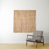 Hessian sackcloth burlap woven texture background, wandkleed (In Situ (horizontaal))
