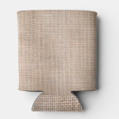 Hessische zakdoek, geweven textuur achtergrond. blikjeskoeler (Achterkant)