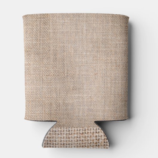 Hessische zakdoek, geweven textuur achtergrond. blikjeskoeler (Achterkant)