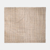 Hessische zakdoek, geweven textuur achtergrond. fleece deken (Voorkant (Horizontaal))