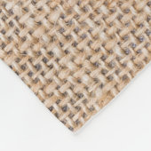 Hessische zakdoek, geweven textuur achtergrond. fleece deken (Hoek)