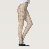 Hessische zakdoek, geweven textuur achtergrond. leggings (Rechts)