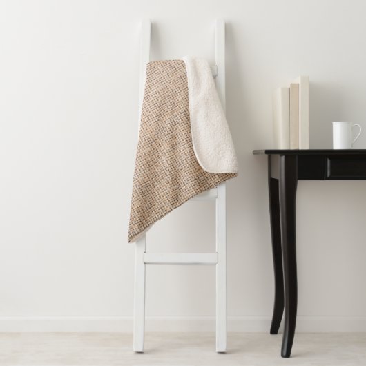 Hessische zakdoek, geweven textuur achtergrond. sherpa deken (In situ)