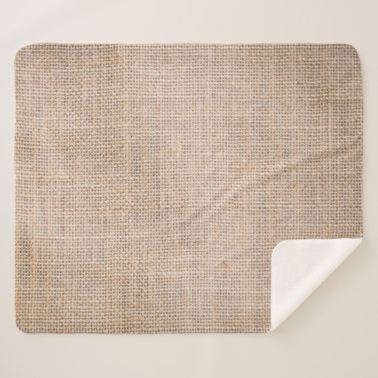 Hessische zakdoek, geweven textuur achtergrond. sherpa deken (Voorkant (horizontaal))