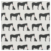 Hest Og Hund Fabric Stof (Swatch)