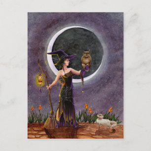 "Hester and the Owl"-Briefkaart Briefkaart