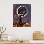 "Hester and the Owl"-Poster Poster (Keuken)