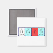 Hester periodieke lijstnaam magnet (Voorkant / Achterkant)