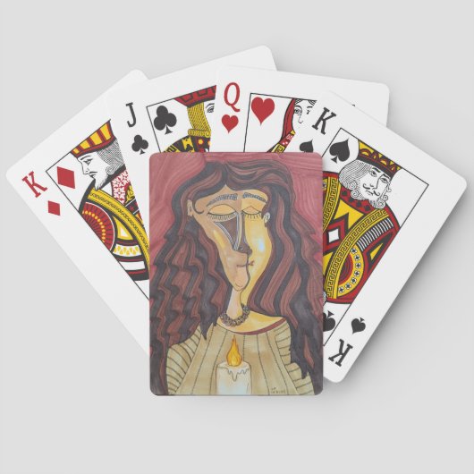 Hestia, de godin van het hart pokerkaarten (Achterkant)