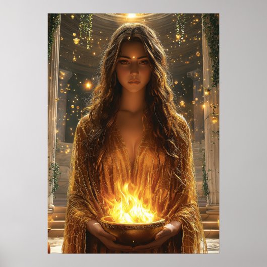 Hestia, Godin van de Haard - Beschermster Poster (Voorkant)