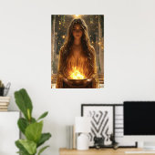 Hestia, Godin van de Haard - Beschermster Poster (Thuiskantoor)