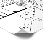 Hestia kleurplaat afdrukken poster (Hoek)