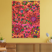 HESTIA: Sacred Ember- Maximalistische Canvasprint Canvas Afdruk (Insitu (Woonkamer))