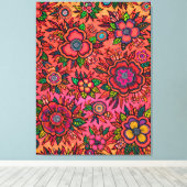 HESTIA: Sacred Ember- Maximalistische Canvasprint Canvas Afdruk (Insitu (Houten vloer))