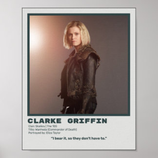 Het 100 Clarke Griffin-Poster Poster