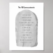 Het 10 geboden poster (Voorkant)