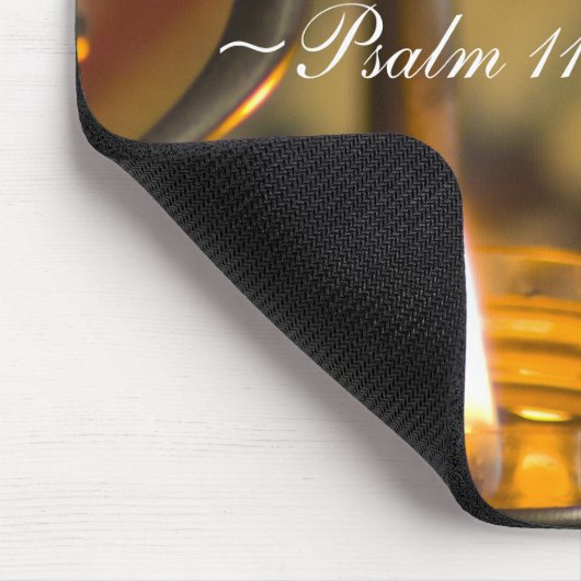 Het 119:105 Mousepad van de psalm Muismat (Hoek)