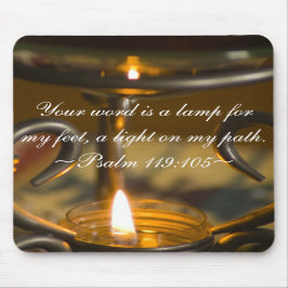 Het 119:105 Mousepad van de psalm Muismat